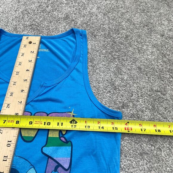 Disney Pride Collection Stitch Graphic Tank Top Womens XS Blue LGBTQIA Sleepwear - Picture 8 of 11